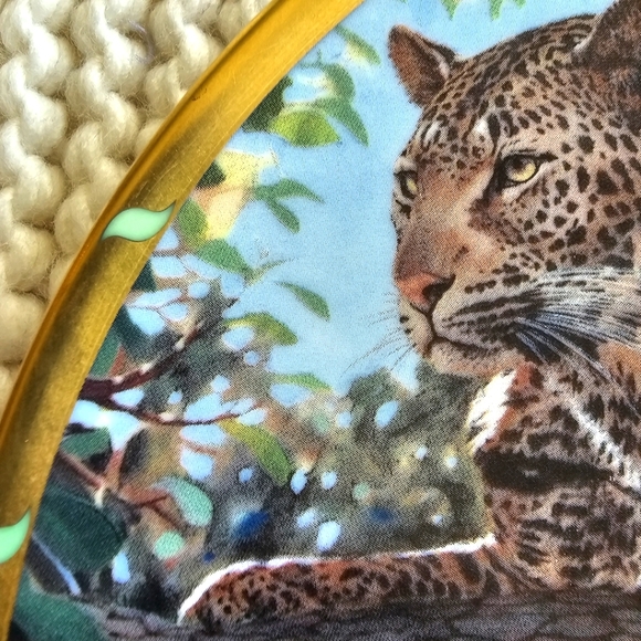 Lenox Collection Afternoon Shade Guy Coheleach Royal Cats Plate Leopard - Picture 6 of 13